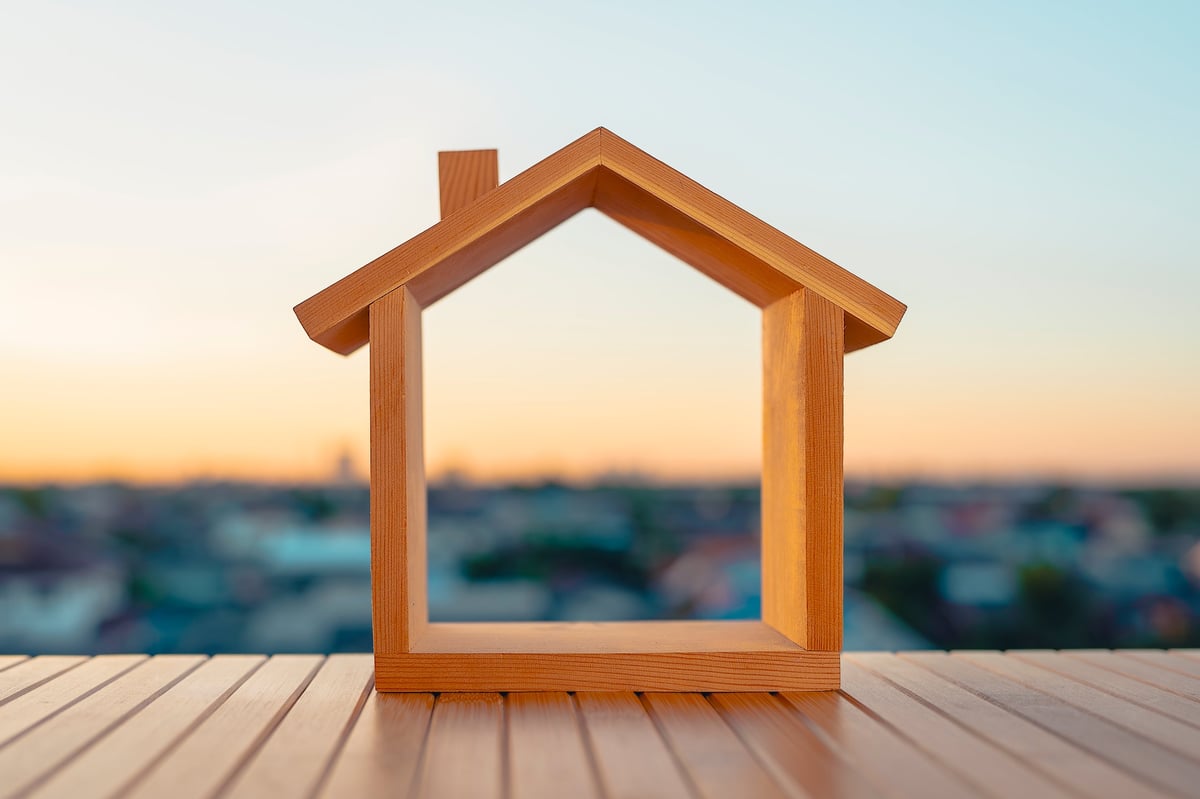 A welcoming home symbolizing a peaceful new beginning